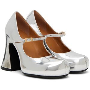 Marni Silver Mary Jane Heels Size EU37/US7 $920